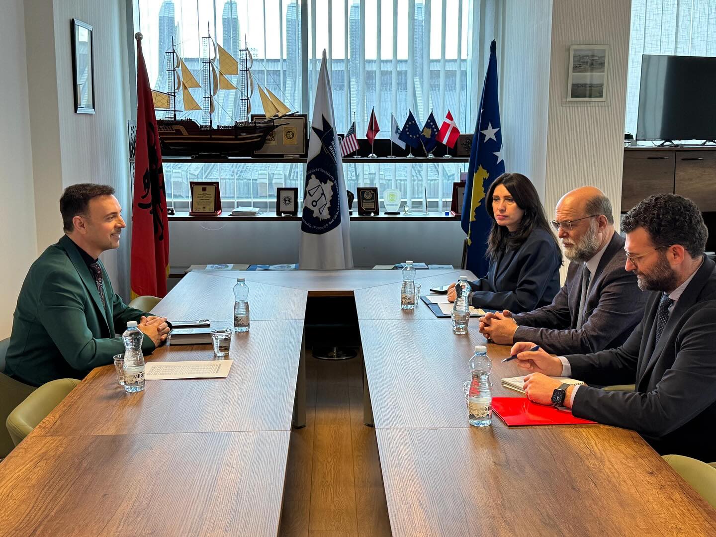 Generalni direktor KCS g. Ismail Dibrani, docekuje na sastanku ambasadora Albanije g. Petrit Malaj